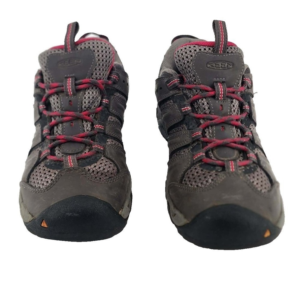KEEN Voyageur Hiking Shoes Women 7.5 Brown Pink Mesh Trail Sneakers Excellent - Picture 3 of 7